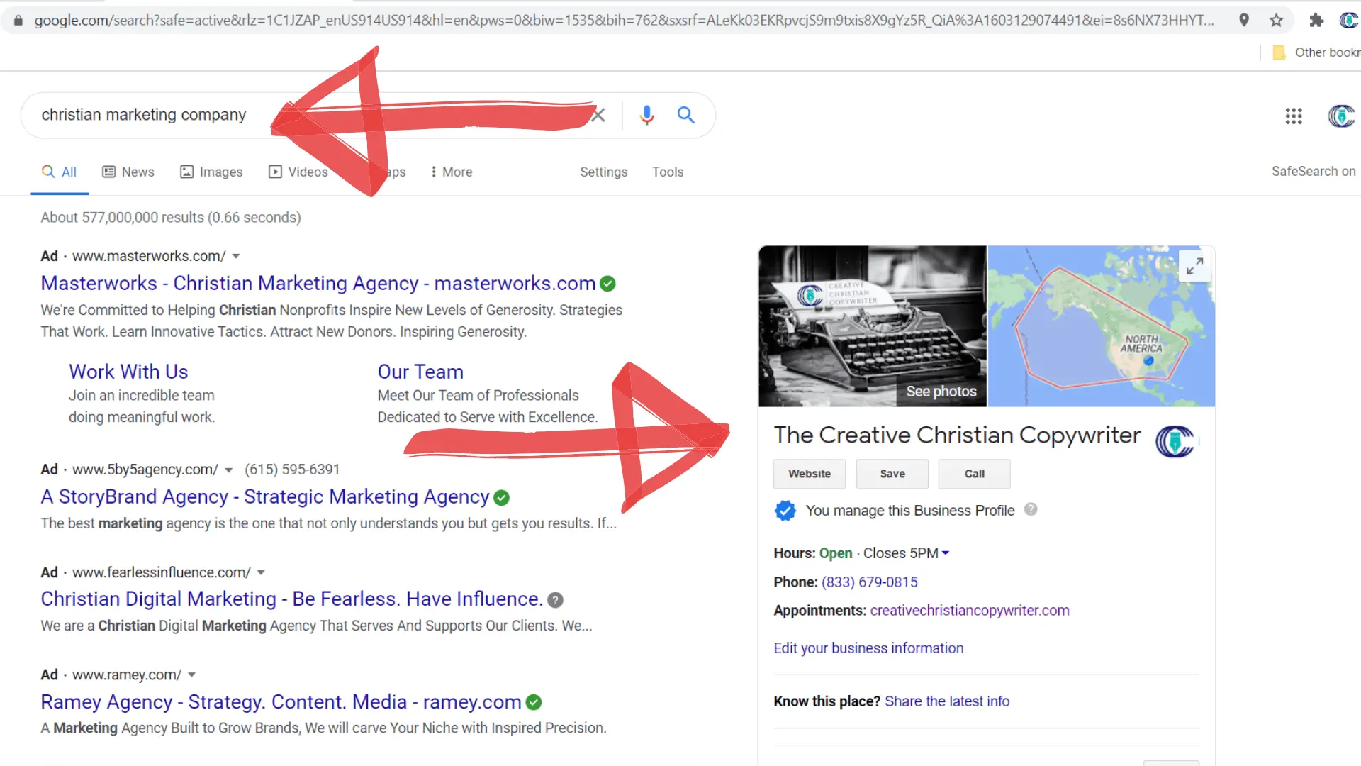 Creative_Christian_Copywriter_on_Google_My_Business The Creative Christian Copywriter Google My Business Listing